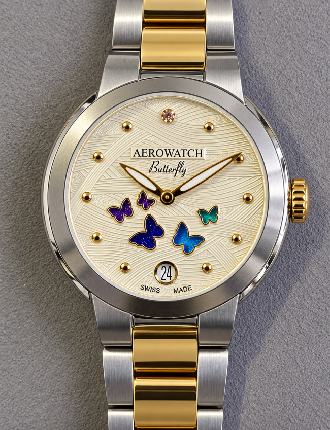 Aerowatch Harmonie Butterfly Bicolore