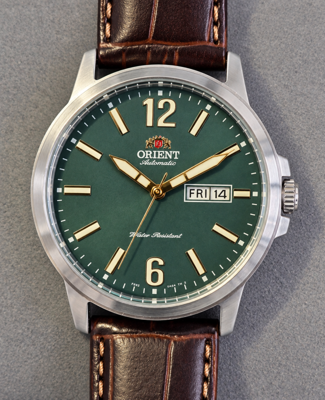 Orient Contemporary – Day-Date Vert Pétrole
