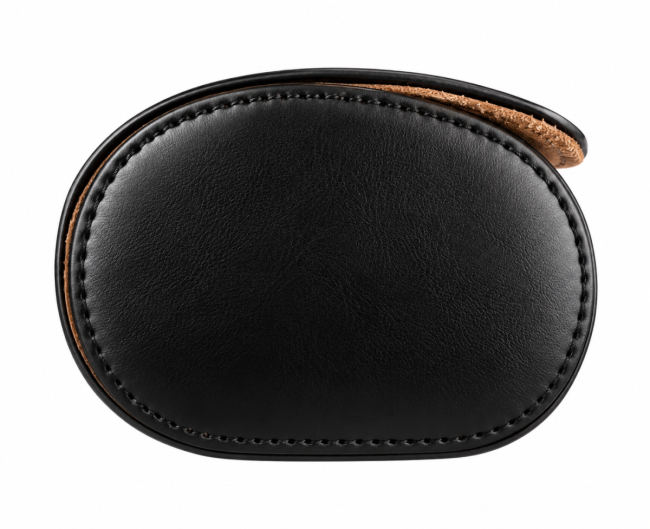 Étui cylindrique de voyage pour quatre montres en cuir noir