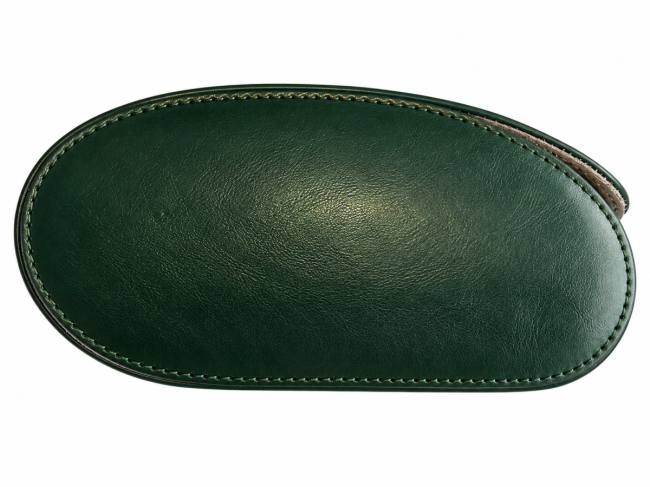 Étui cylindrique de voyage pour six montres en cuir vert