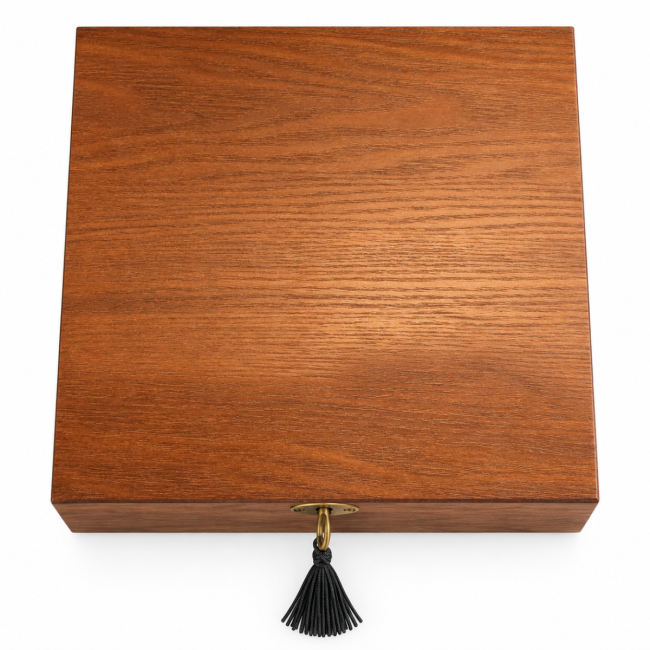 Boîte de rangement en bois pour six montres