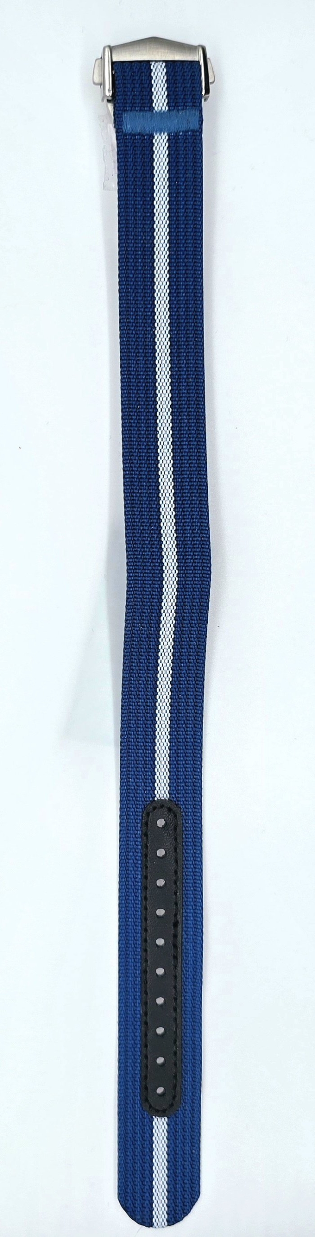 Bracelet de montre en nylon bleu à boucle déployante
