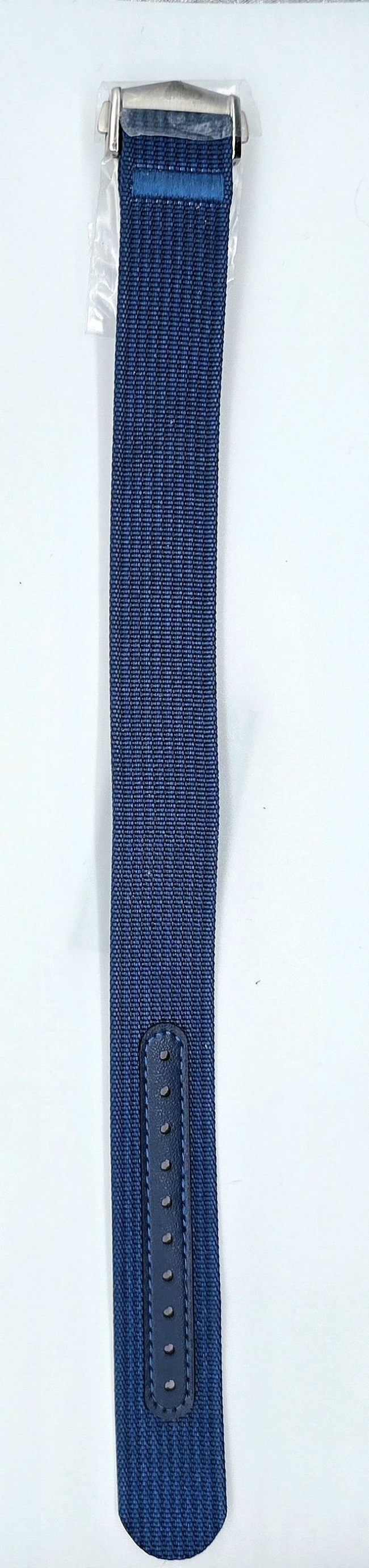 Bracelet de montre en nylon bleu à boucle déployante