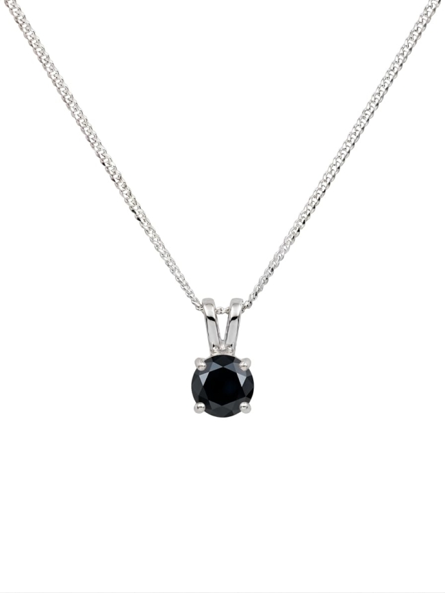 Gilgen &amp; Co - Collier en argent 925 et Saphir noir naturel
