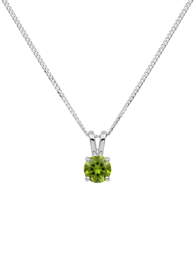Gilgen &amp; Co - Collier en argent 925 et Péridot verte naturelle