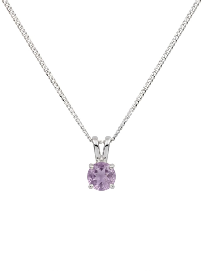 Gilgen &amp; Co - Collier en argent 925 et Améthyste Violette naturelle