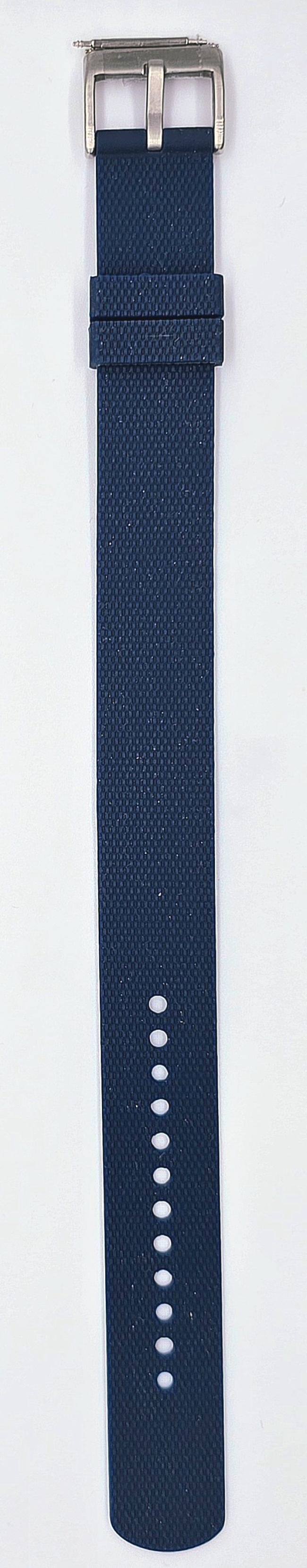Bracelet de montre en silicone noir à boucle à ardillon