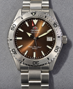 Orient Mako 40 Diver Design Brun Dégradé