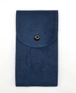 Pochette pour montre en velour bleue
