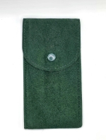 Pochette pour montre en velours vert
