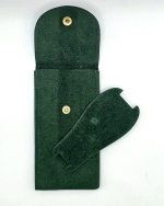 Pochette pour montre en velours vert
