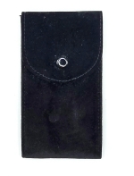 Pochette pour montre en velours noir