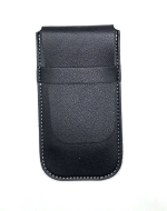 Pochette pour montre en simili-cuir noir