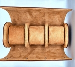 Étui cylindrique de voyage pour trois montres en cuir brun