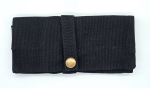 Marmotte pour bracelet en toile noire de coton 