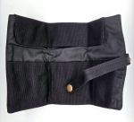 Marmotte pour bracelet en toile noire de coton 