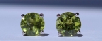 Gilgen &amp; Co - Clous d’oreilles en argent 925 et péridots vertes naturelles