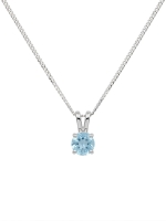 Gilgen &amp; Co - Collier en argent 925 et topaze bleue naturelle