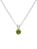 Gilgen &amp; Co - Collier en argent 925 et Péridot verte naturelle